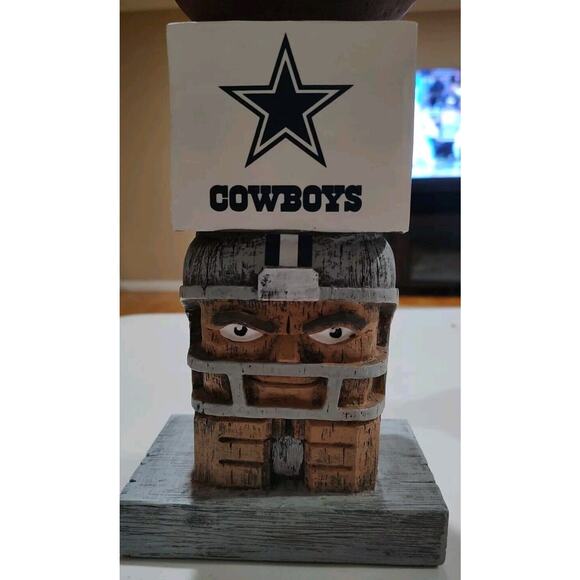 Dallas Cowboys NFL 15 Inch Tiki Totem Pole Statue - Picture 7 of 9